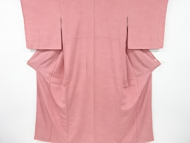 作家物　屋敷に草花模様　江戸小紋着物